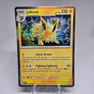 Jolteon 29 pokemon prismatic evolutions